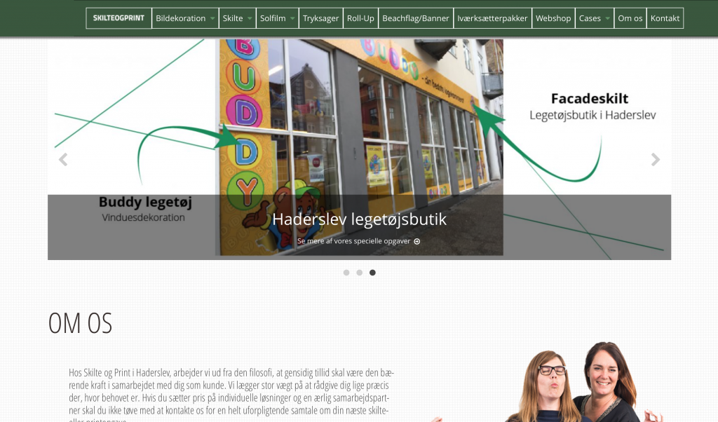 Hjemmeside skilteogprint